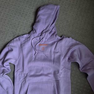 LONELY GHOST - text me when home. Purple and orange. Size S